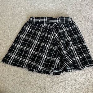 SHEIN plaid mini skirt